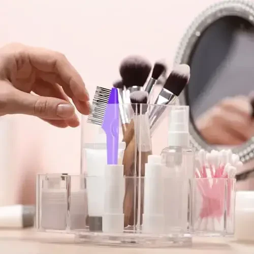 Yaomiao 2 Pcs Hair Brush Cleaner Tool 2-in-1, Pink and Purple Hairbrush Cleaner for Removing Hair Dust, Mini Comb for Removing Dirt, Home Salon Use - 6