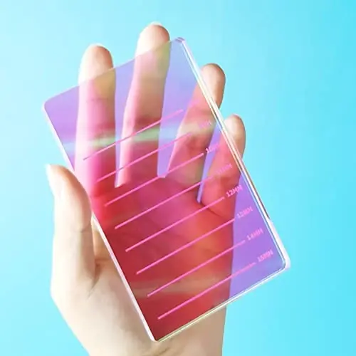 Grafting False Eyelash Acrylic Extension Pallet, Eyelash Extension Glue Tweezers Plate Pad Makeup Palette Individual Training Tools (Dazzling 4.72x2.95inch) - 2