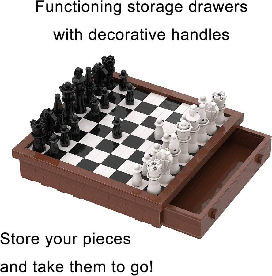 Building Block Chess Set - 1,024 Pcs - by Apostrophe Games - 3