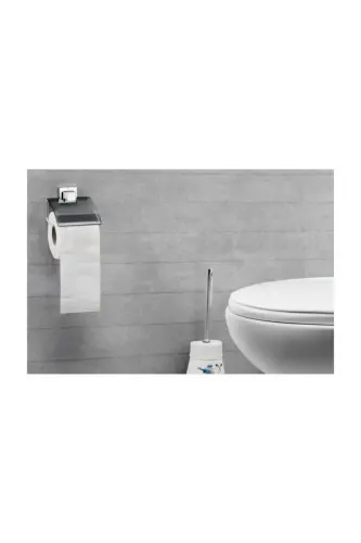 Yapışkanlı Metal Kapaklı Tuvalet Kağıtlığı Paslanmaz Krom Kaplama Wc Kağıtlık Banyo Kağıtlığ Premium - NoColor-76e7926c - 4
