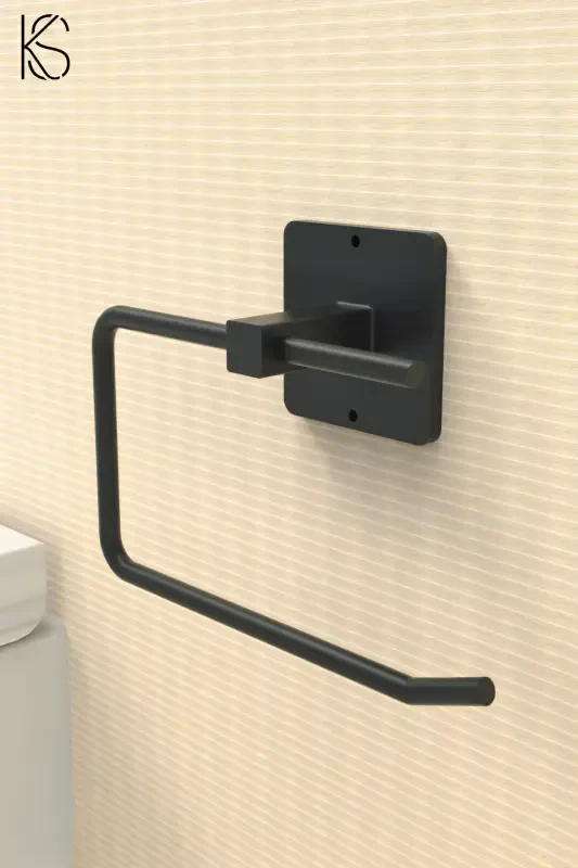 Yapışkanlı Tasarım Uzun Havluluk Rulo Havluluk Peçetelik Wc Kağıt Tutucu 3,Lü set - 6