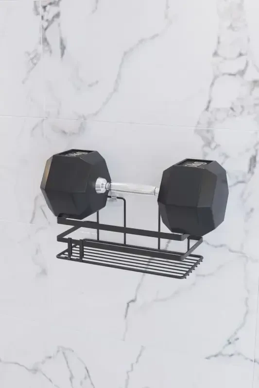 Yapışkanlı ve Kancalı 2 Adet Banyo Rafı, Yapışkanlı Banyo Düzenleyici, Vidalama Yok - 5