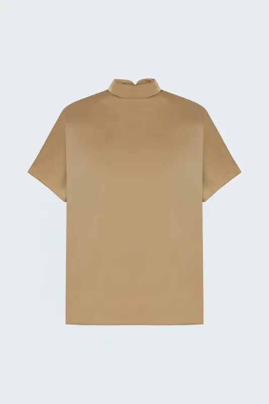 Yarasa Kol Salaş Bluz - Camel - Camel - 2