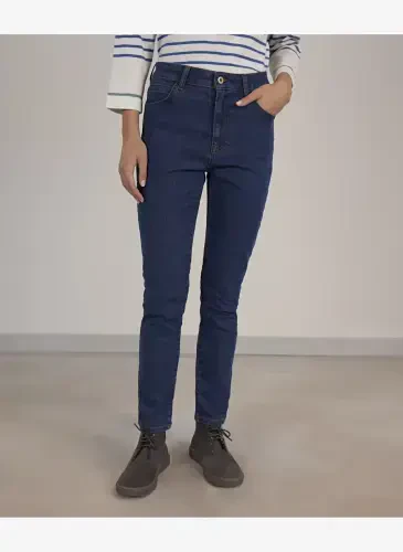 Yargʻichi Normal Bel Skinny Paça Skinny Fit Ochiq Indigo Ayollar Denim Shim 23KKPN3101V - 1