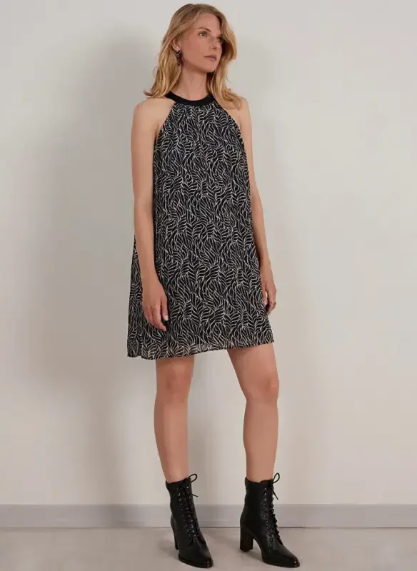 Yargıcı Ecru Knee Length Women's Dress 23KKEL7010X - 2