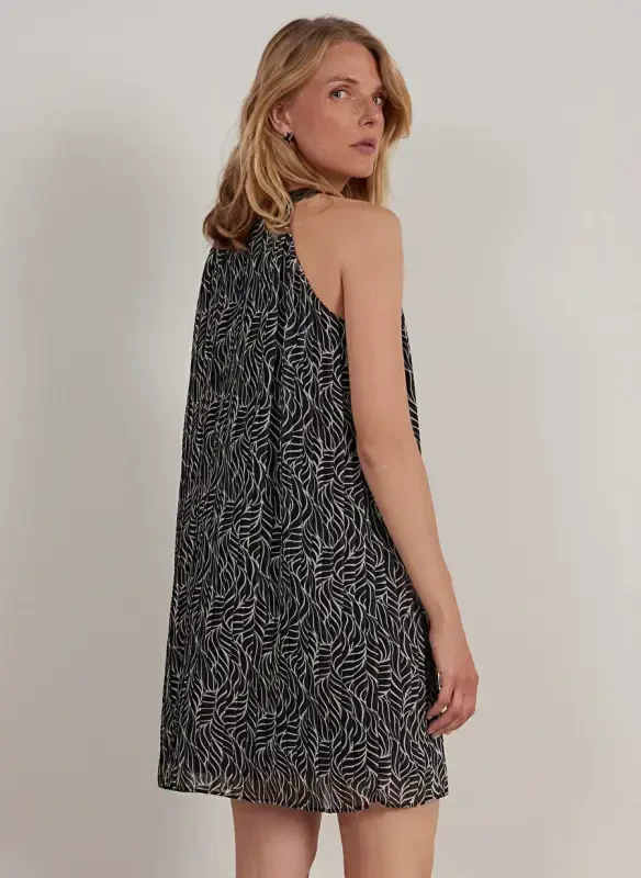 Yargıcı Ecru Knee Length Women's Dress 23KKEL7010X - 3