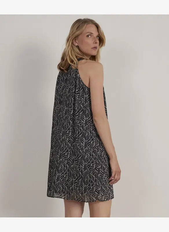 Yargıcı Ecru Knee Length Women's Dress 23KKEL7010X - 3