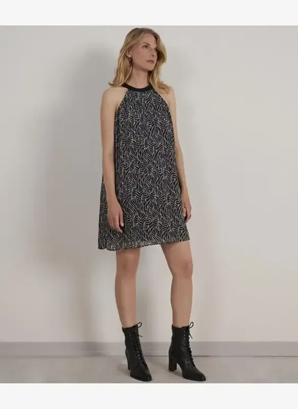 Yargıcı Экрю Платье-миди женское 23KKEL7010X - 2