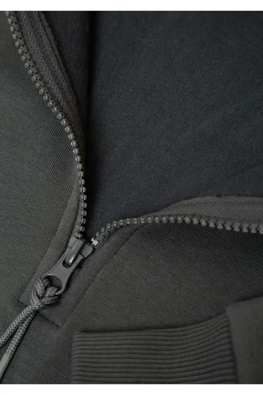 Yarı Fermuarlı Antrasit Basic Sweatshirt 0S10278-91268 - Antrasit - 7