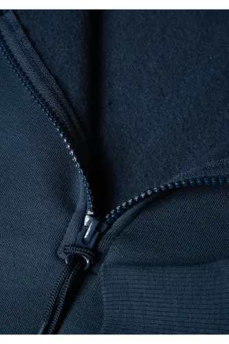 Yarı Fermuarlı Lacivert Basic Sweatshirt 0S10278-70490-Lacivert - 7
