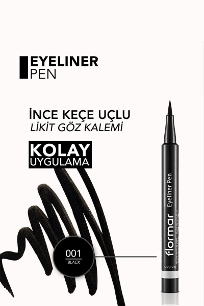 Yarı Mat Bitişli Eyeliner (SİYAH) - Eyeliner Kalem - 001 Siyah - 8690604109609 - 10