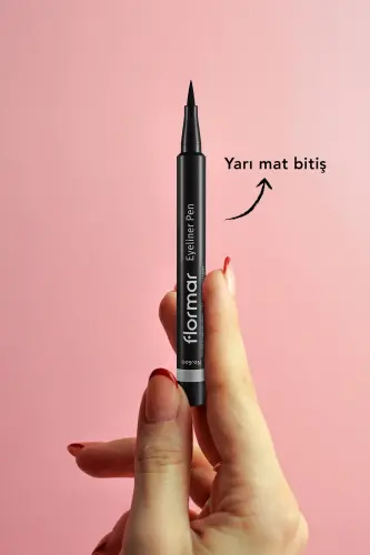 Yarı Mat Bitişli Eyeliner (SİYAH) - Eyeliner Pen - 001 Black - 8690604109609 - 001 BLACK - 5