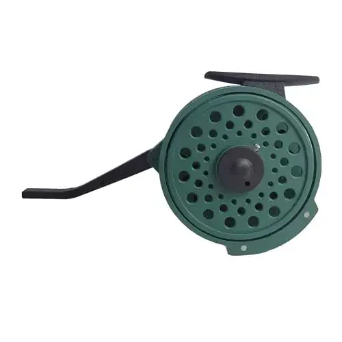 Semi-Automatic Fly Fishing Reel with Drag Adjustment Super Light Rapid Automatic Trigger System Graphite Nymph Fly Rod Reel for Freshwater Trout Fishing - 1
