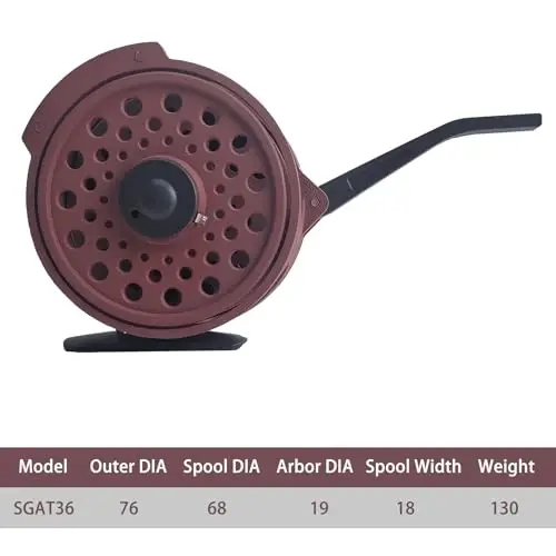 Yarim avtomatik chivinli baliq ovlash g'altagi, Drag Adjustment Super Light Rapid Automatic Trigger System Graphite Nymph Fly Rod Reel for Freshwater Trout Fishing - 3