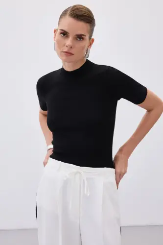 Yarım Balıkçı Triko - Siyah-SİYAH - 4