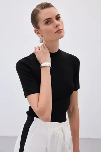 Yarım Balıkçı Triko - Siyah-SİYAH - 6