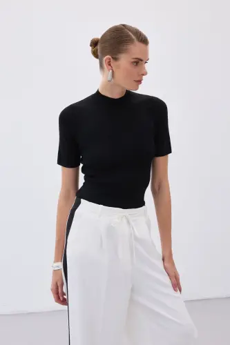 Yarım Balıkçı Triko - Siyah-SİYAH - 3