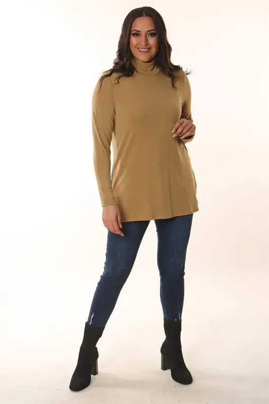 Yarim Baliqchi Bej Triko - 2