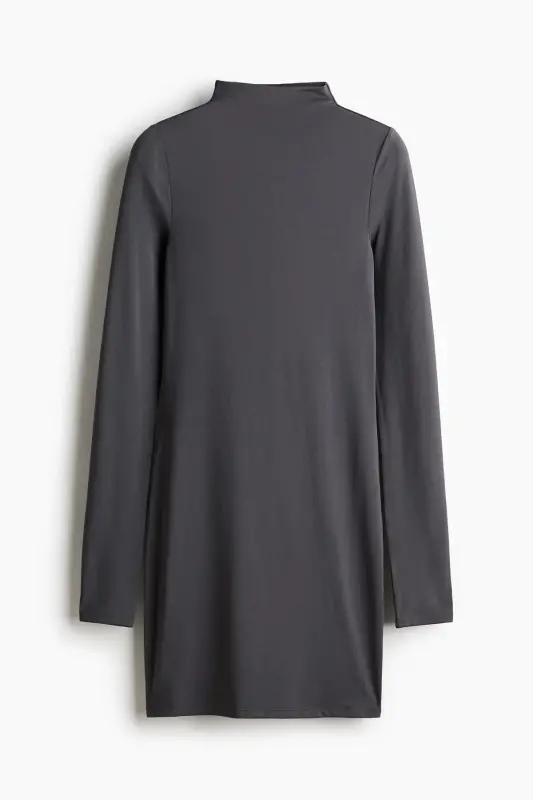 Yarim baliqchi yoqali mini ko'ylak - H&M