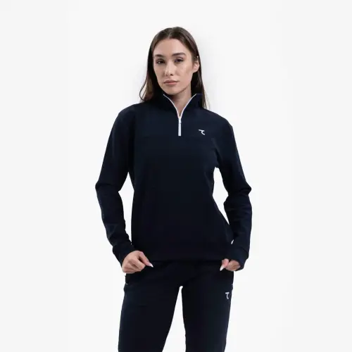 Half – Zipped Tracking Suit - ТЁМНО СИНИЙ - 4