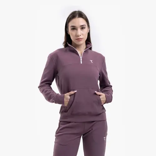 Half – Zipped Tracking Suit - DAMSON - 15