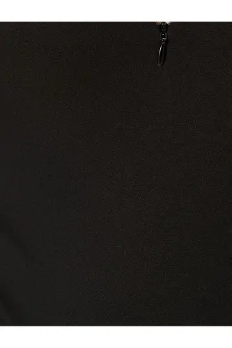 Yarim fermuarli polo yoqali bodisuit qisqa yengli slim - 6