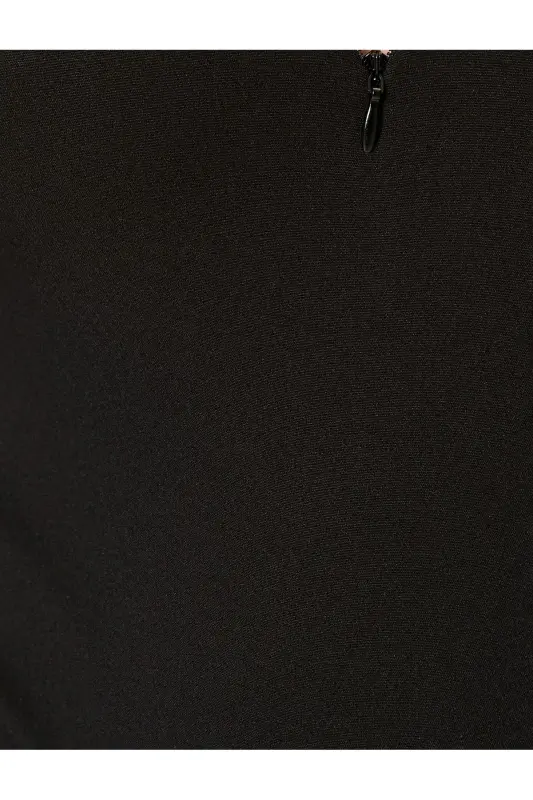 Yarim fermuarli polo yoqali bodisuit qisqa yengli slim - 6