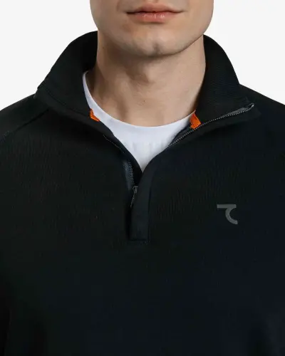 Half-zip Sweatshirt - BLACK - 6