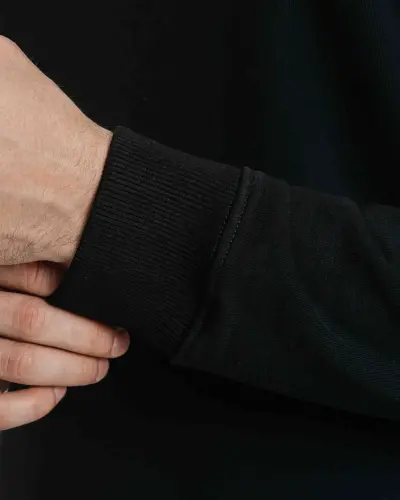 Half-zip Sweatshirt - BLACK - 9