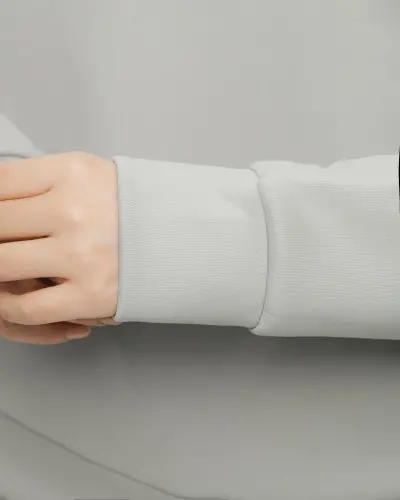 Yarim fermuarli sweatshirt va kargo shimlar to'plami - TO'Q DENGIZ YASHIL RANGI - 13