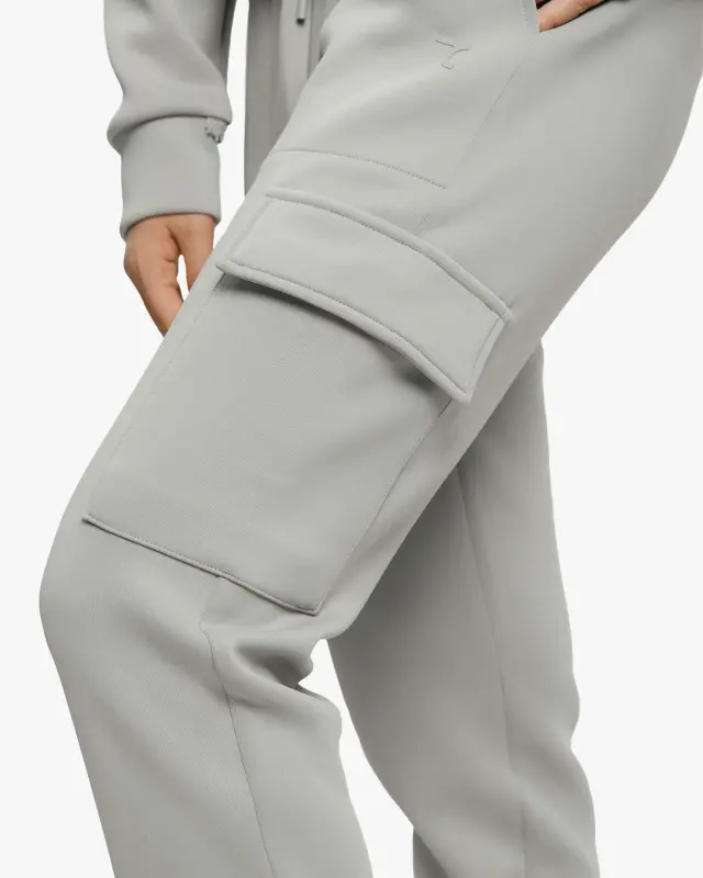 Yarim fermuarli sweatshirt va kargo shimlar to'plami - TO'Q DENGIZ YASHIL RANGI - 18