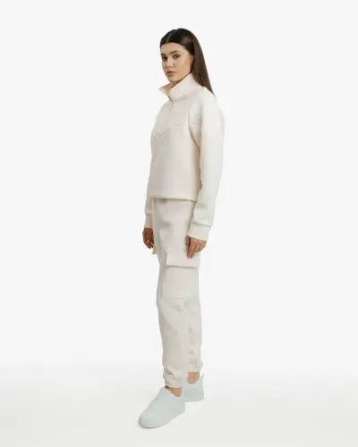 Set of sweatshirt half-zip and cargo pants - MOCCASIN - 3