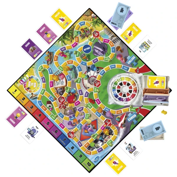 The Game of Life Game, Family Board Game, For Ages 8+, Pegs Come In 6 Colors - THE GAME OF LIFE (1)