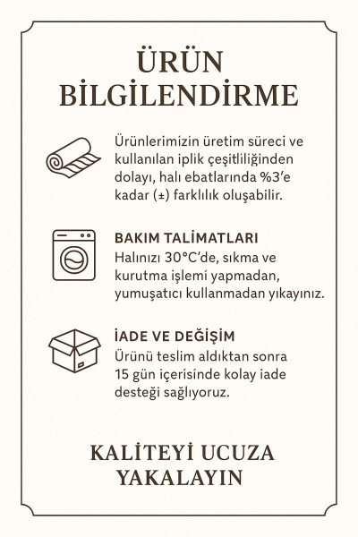 Yashash xonasi gilami Geometrik Skandinaviya Eskirgan raqamli chop etish Yuvish mumkin Sirpanmaslik tagligi 8086SALON - 5