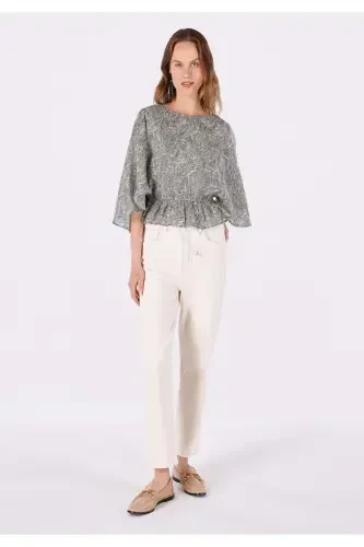 Yashil Ayollar Bluzkasi (Qisqa Yengli) - 3