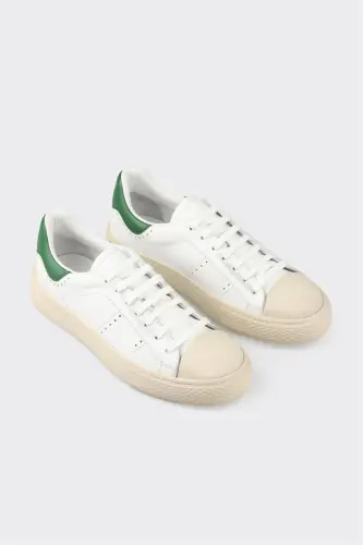 Yashil charm erkaklar sport poyabzali - Yashil - ELLE SHOES (1)
