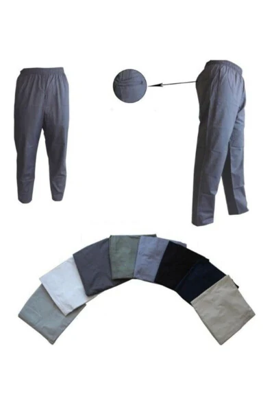 Yasir Linen Black Men's Shalwar Hajj Umrah Pants - FURKAN.H.P (1)