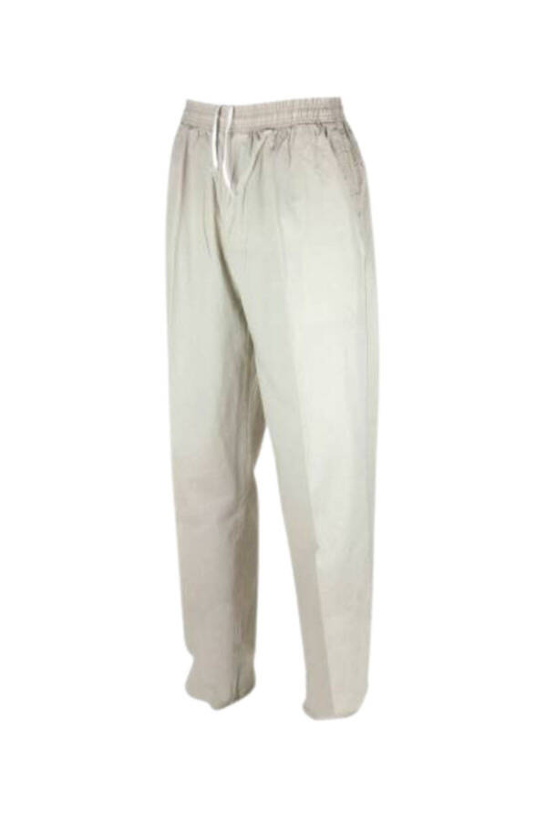 Yasir Linen White Men's Shalwar Hajj Umrah Trousers - 1