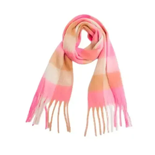 Yatemiole Women's CasModazoneere Big Coloured Checked Scarf Winter Warm Wrap Scarf - YATEMIOLE
