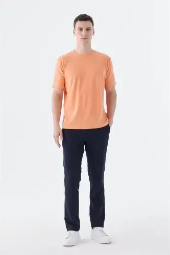 Yavru Ağzı Slim Fit Bisiklet Yaka Basic T-Shirt - Modazone (1)