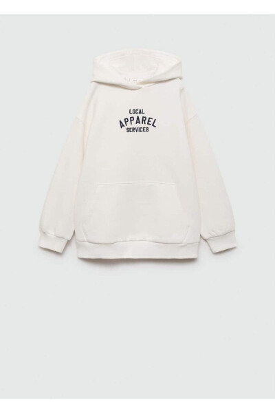 Yazı işlemeli sweatshirt - 1