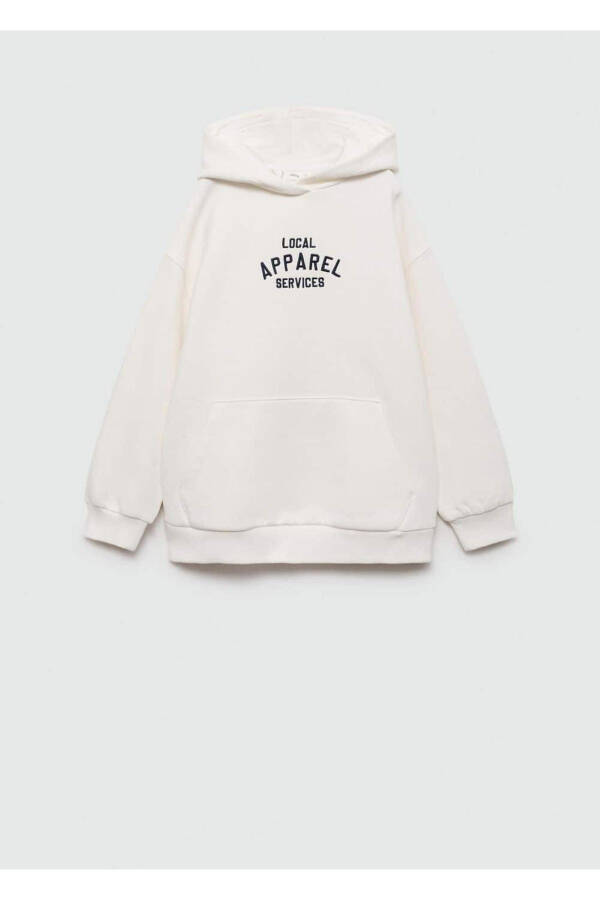 Yazı işlemeli sweatshirt - 1