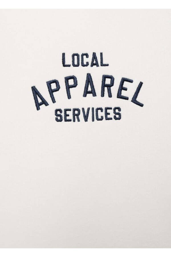 Yazı işlemeli sweatshirt - 3