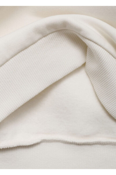 Yazı işlemeli sweatshirt - 4