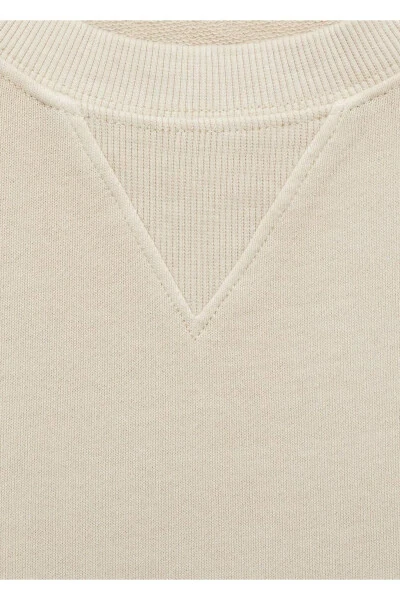 Yazılı ve desenli sweatshirt - 3