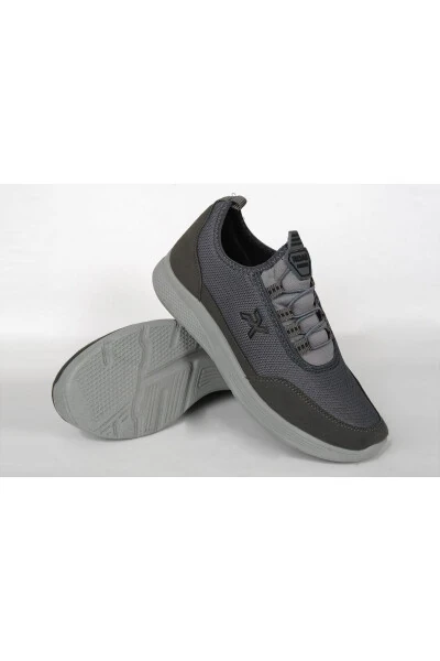 Yazlık Hava Alabilen Günlük Erkek Spor Ayakkabı Yürüyüş Koşu-GRİ - Modazone