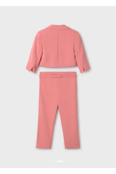 Abel Lula Yazlık Kız Ceket Pantolon Set Pembe 5279 - 11