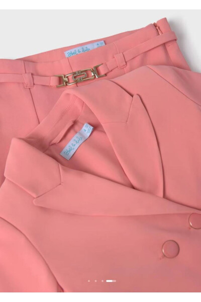 Abel Lula Yazlık Kız Ceket Pantolon Set Pembe 5279 - 12