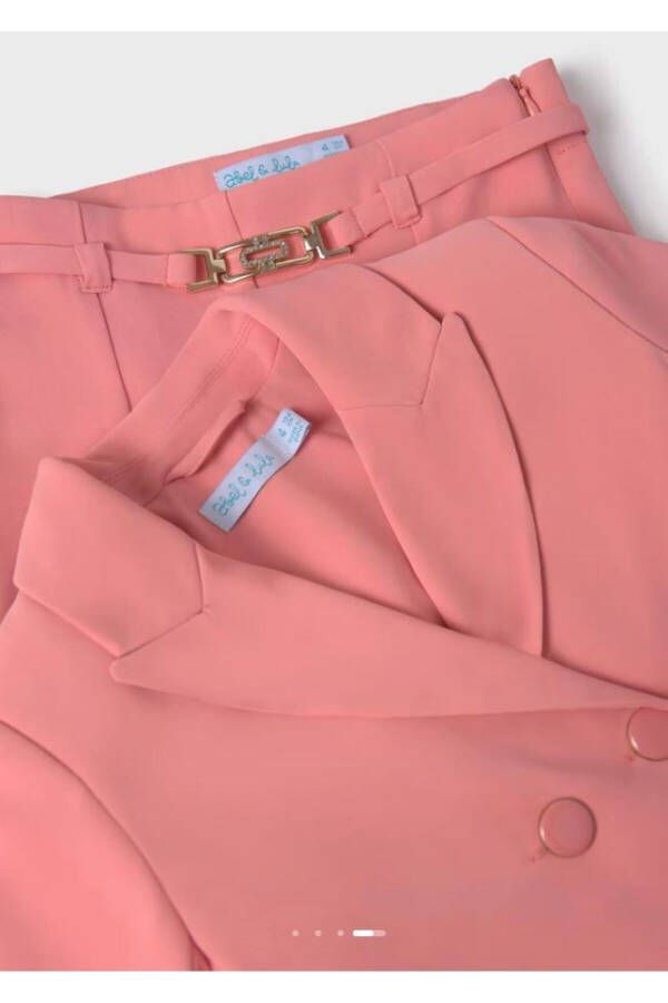 Abel Lula Yazlık Kız Ceket Pantolon Set Pembe 5279 - 8