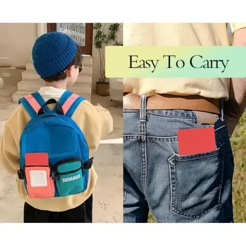 Desk Calculator, Desktop Small Calculators with Writing Notepad, Basic 4-Function Math Large Button Calculator, School Supplies for Kids, Middle/High School Students (Red) - 6